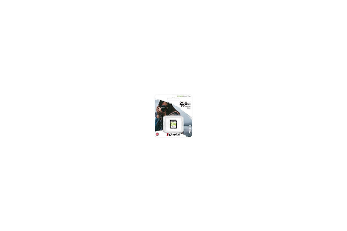 Kingston SDS2/256GB 256 GB SDXC Class 10 UHS-I 100Mb/s Canvas Select Plus SD Kart
