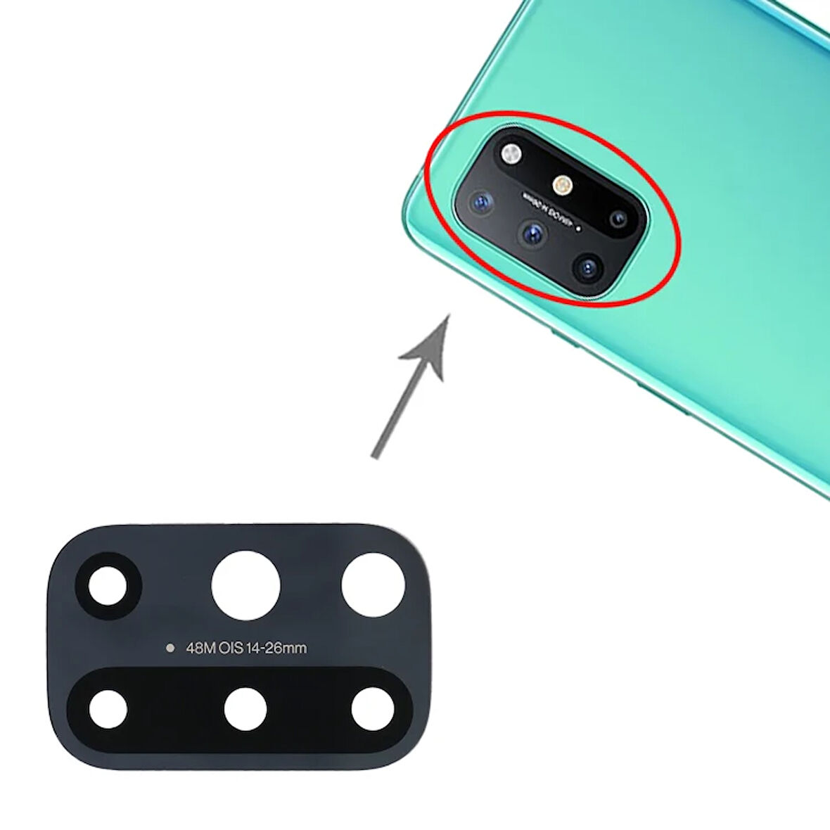 OnePlus 8T Uyumlu Kamera Lensi Cam KB2001, KB2000, KB2003, KB2005