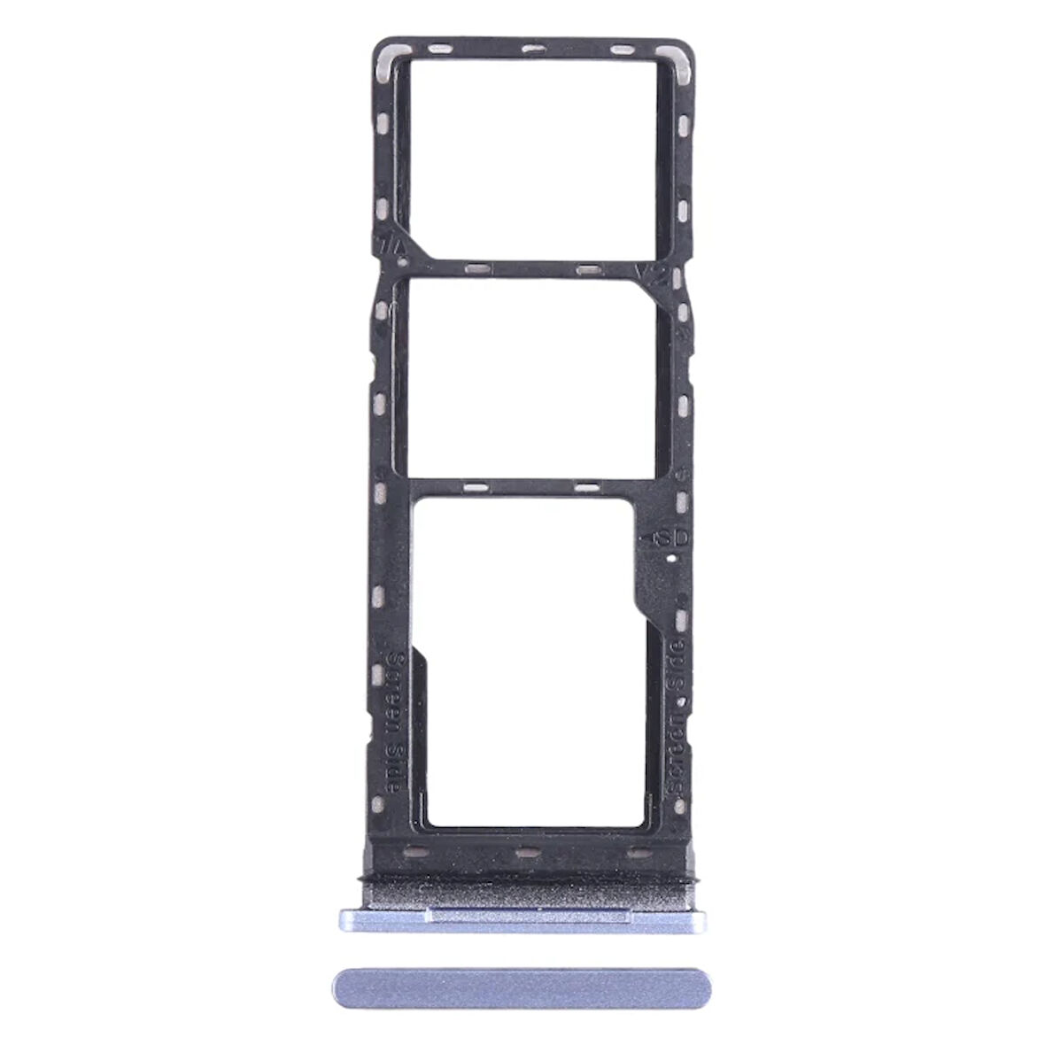 Tecno Uyumlu Pova 2 Sim Kart Tepsisi LE7, LE7n Silver