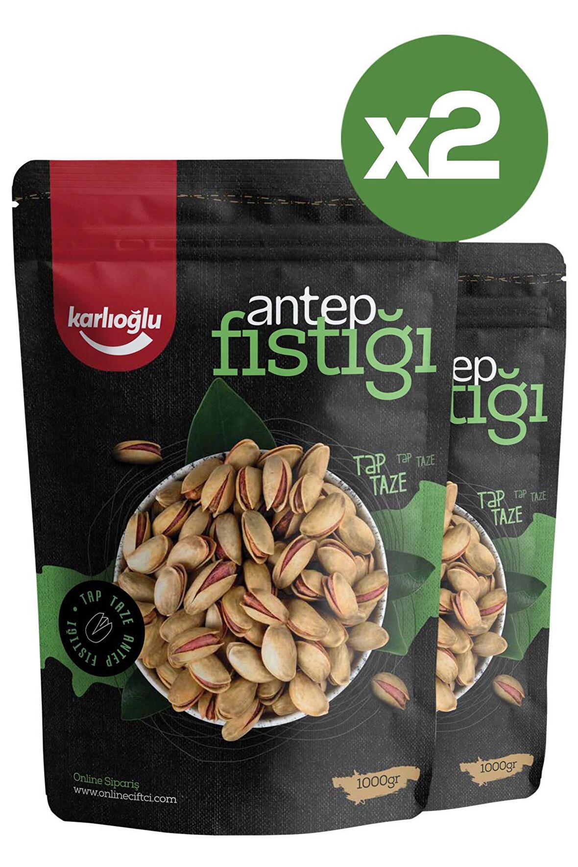 Ana Çıtlak Antep Fıstığı 1.kalite Avantajlı Paket 2x1 KG