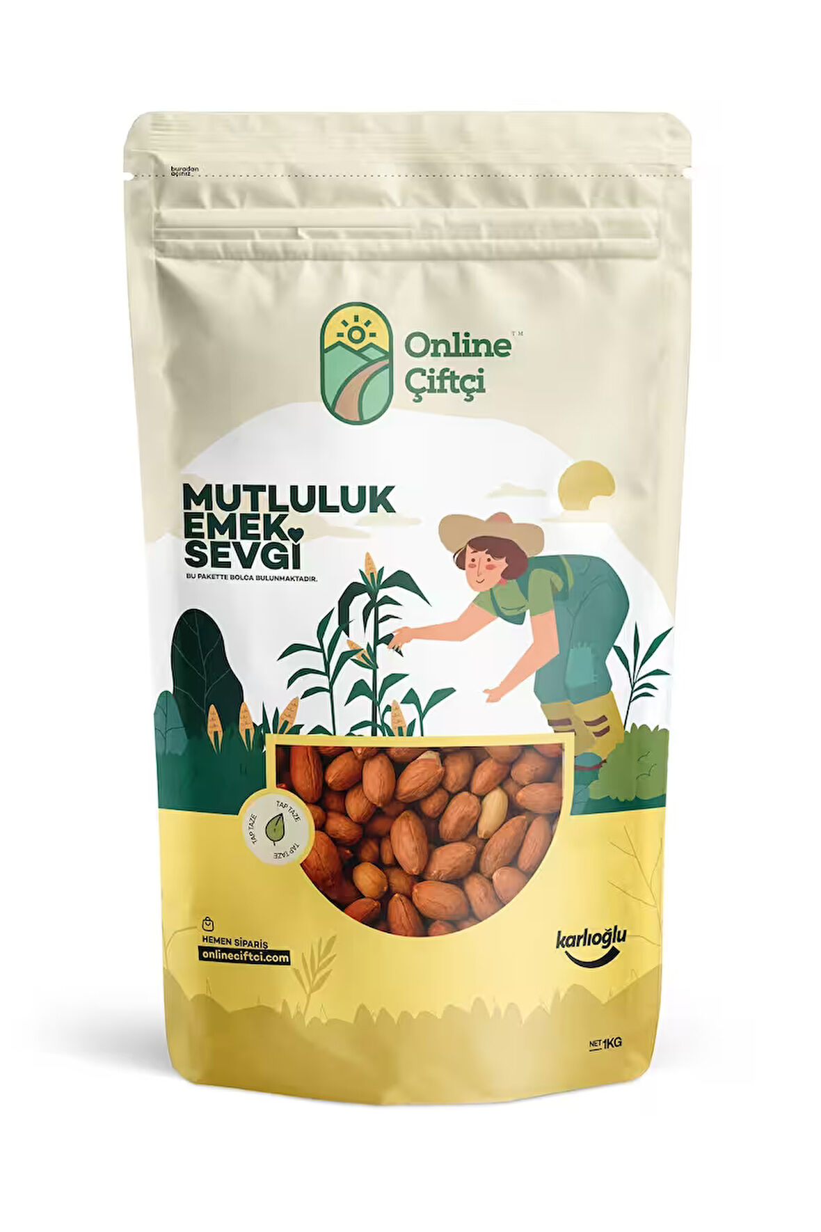 Tuzsuz Kavrulmuş Yer Fıstığı 1KG