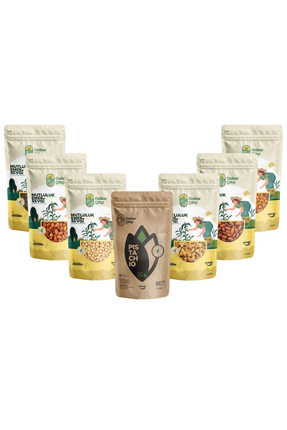 Kavrulmuş Kuruyemiş Paketi NET 2.2Kg
