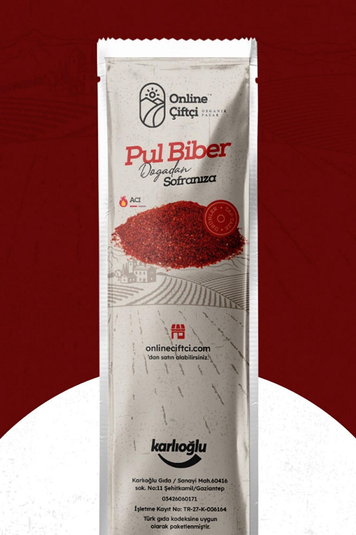  Acı Kırmızı İpek Pul Biber 80Gr