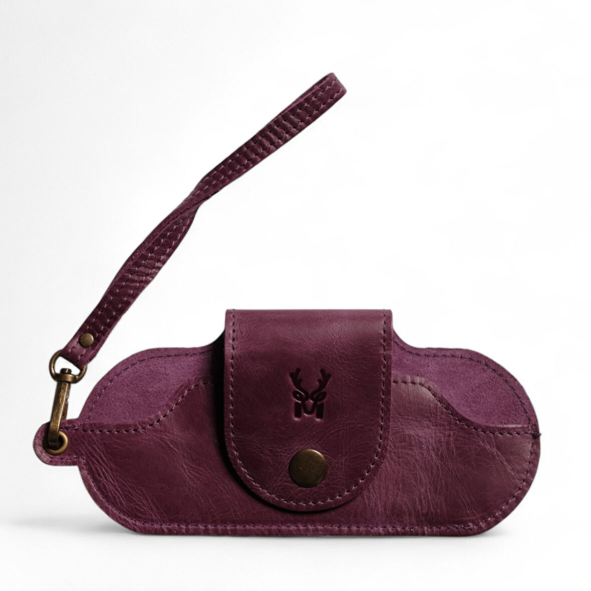 Modica Manila - Hakiki Deri Gözlük Kılıfı | El Tutma Saplı, Şık ve Dayanıklı Unisex Tasarım