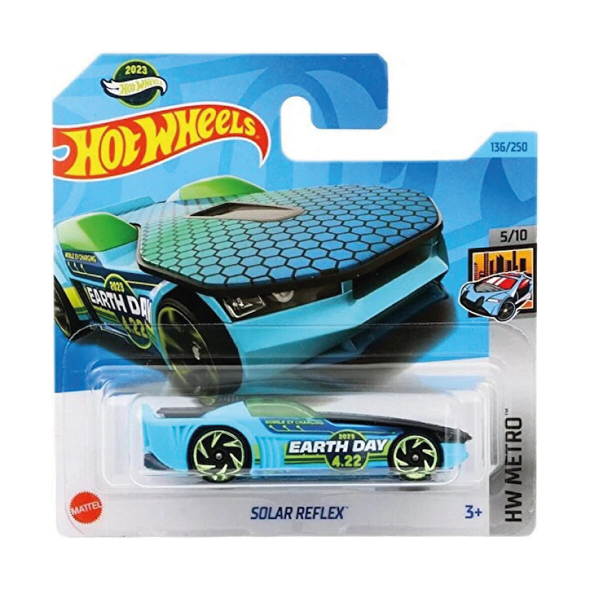 Hot Wheels 1/64 Ölçek Tekli Regular Arabalar HKG90 Hw Metro / Solar Reflex
