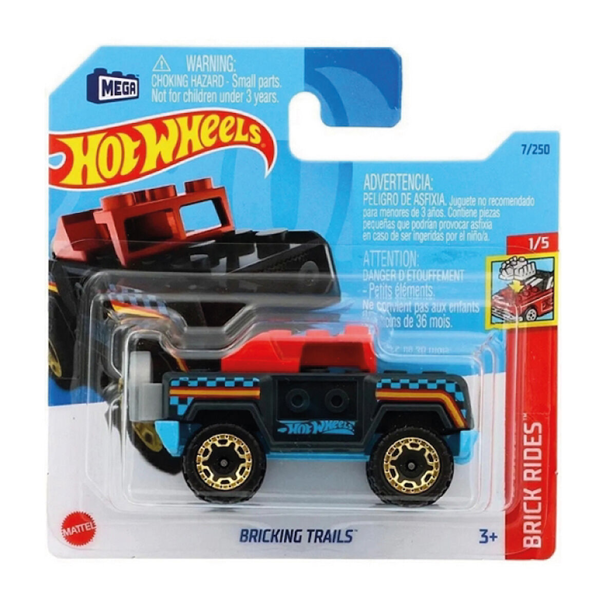 Hot Wheels 1/64 Ölçek Tekli Regular Arabalar HKJ85 Brick Rides / Bricking Trails