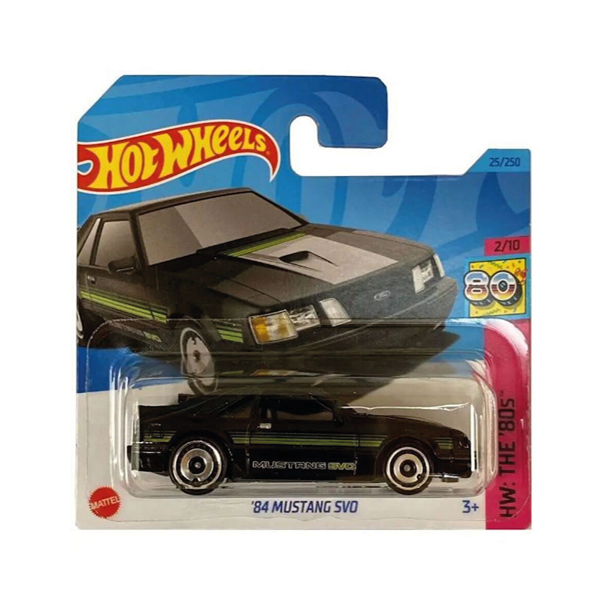 Hot Wheels 1/64 Ölçek Tekli Regular Arabalar HKJ60 Hw: The '80s / '84 Mustang SVO