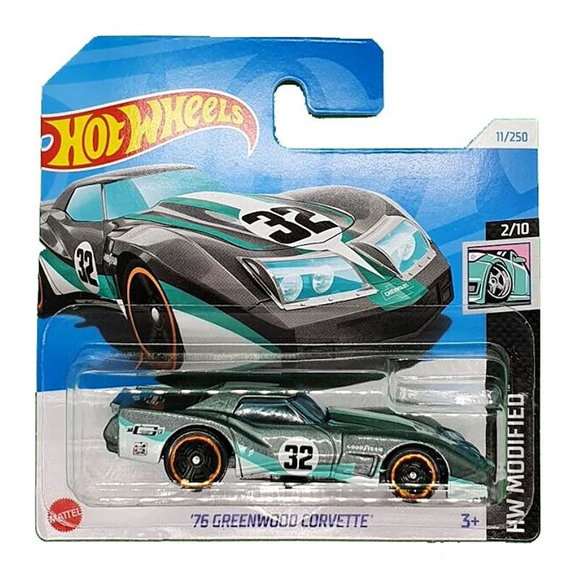 Hot Wheels Tekli Arabalar 76 GREENWOOD CORVETTE HTD67