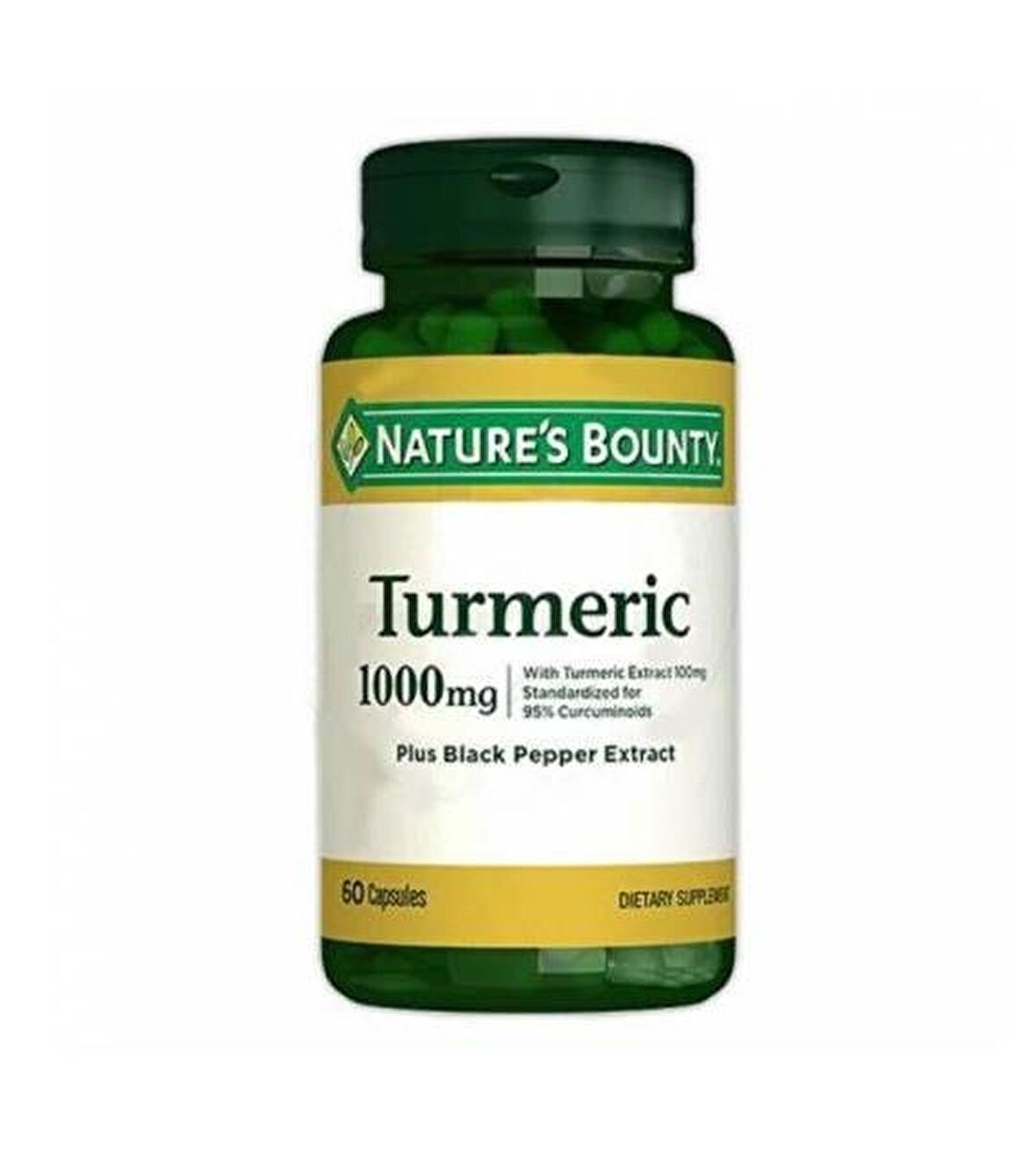Nature's Bounty Turmeric Curcumin 1000 mg Plus Black Pepper 60 Kapsül