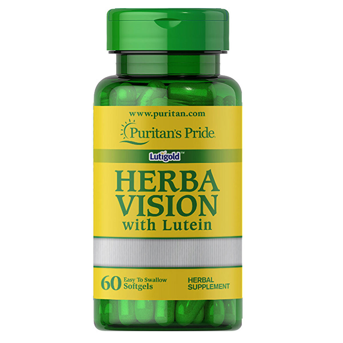 Puritan's Pride Herbavision with Lutein and Bilberry 60 Kapsül - AROMASIZ