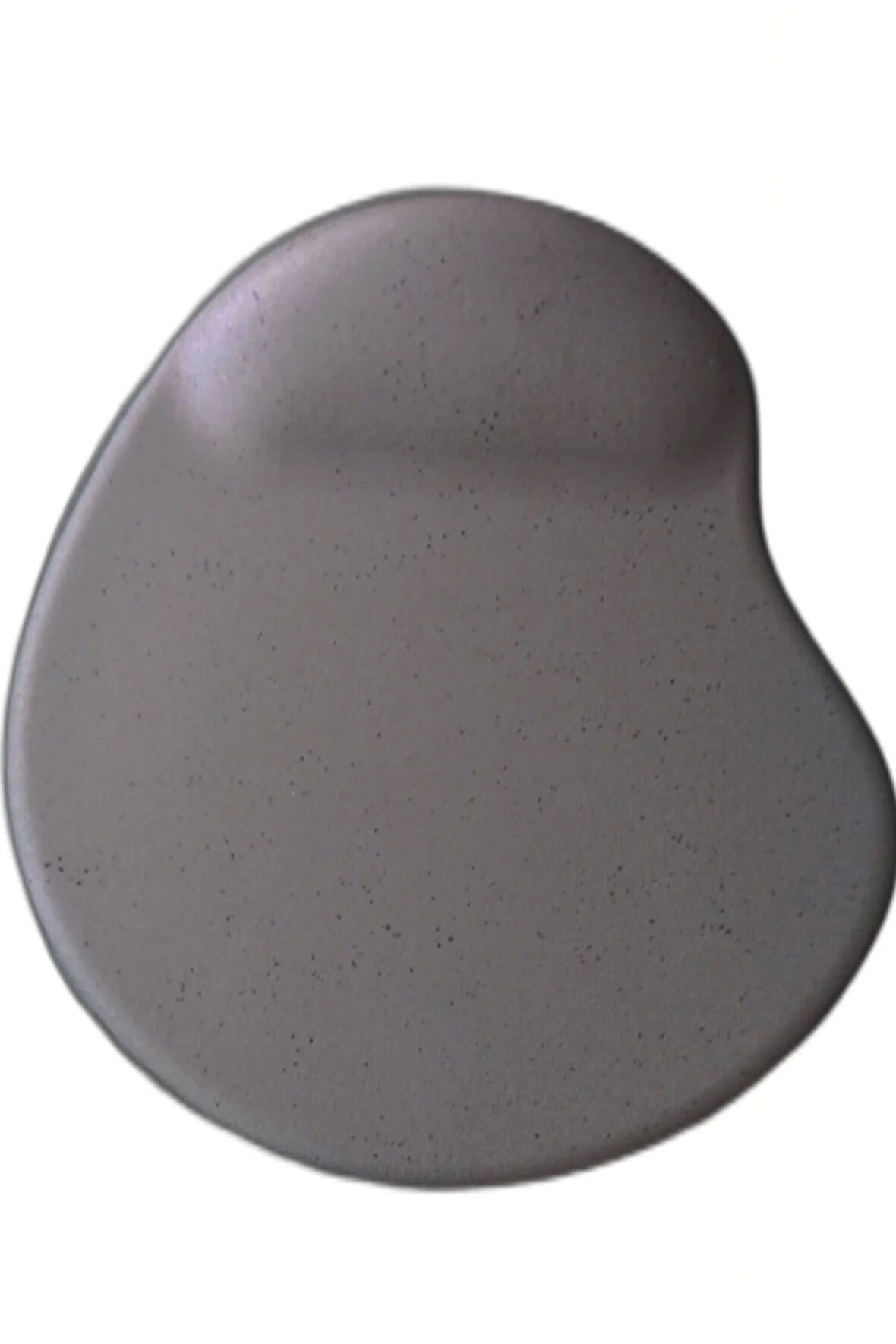 Oval Füme Kum Desen Bilek Destekli Kaymaz Taban Bilgisayar Notebook Mouse Pad - Bileklikli Mauseped