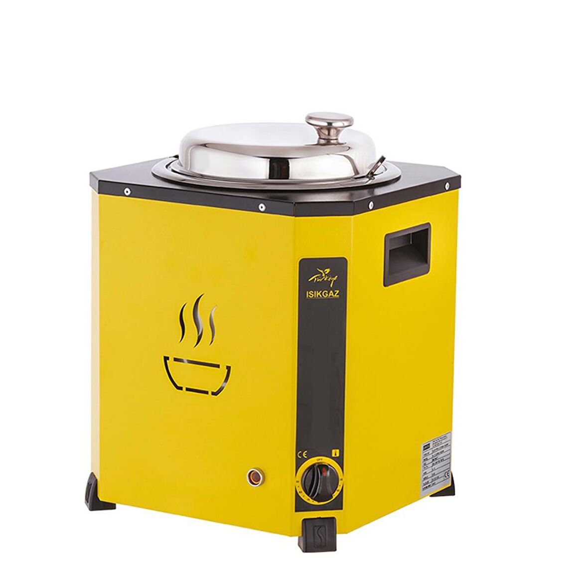 Işıkgaz Silverinox Elektrikli 9 Litre Jumbo Çorba Potu - Çorba Kazanı