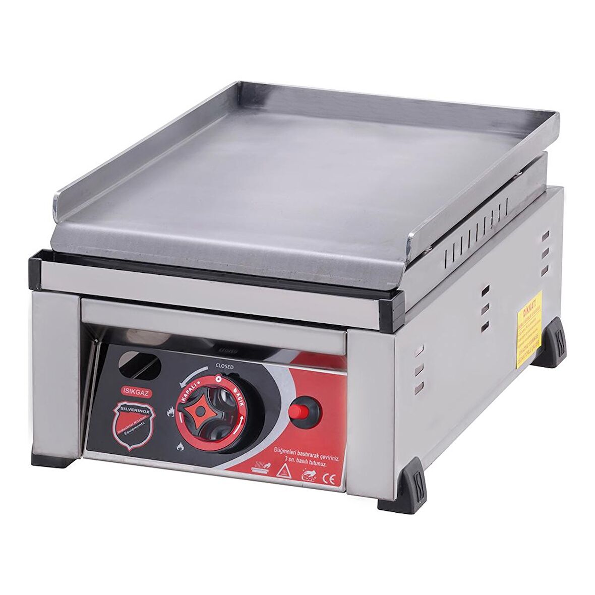 Işıkgaz Silverinox Endüstriyel 30 Luk Doğalgazlı 30 Cm Pleyt Izgara