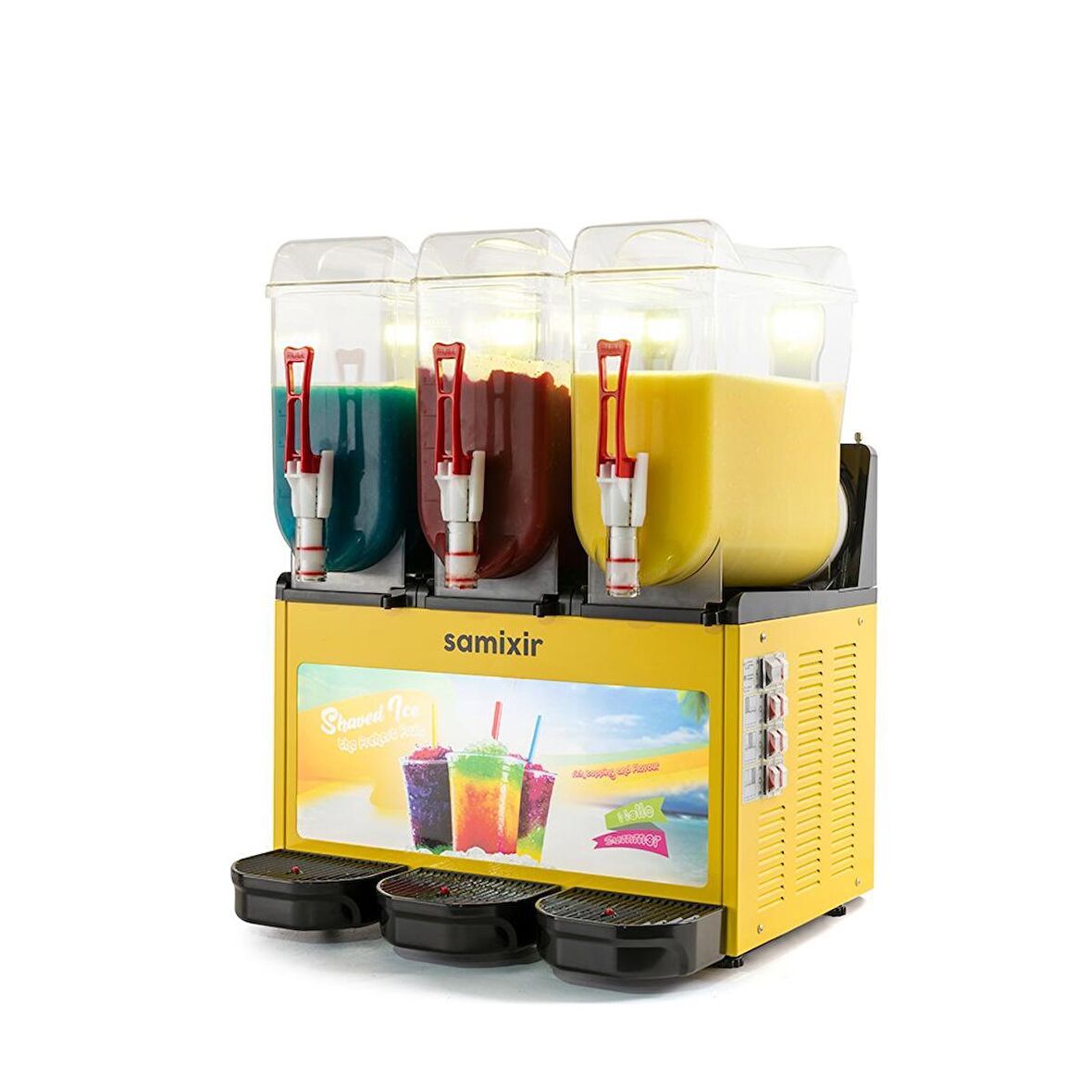 Samixir Triple Allure Üçlü 12+12+12 Lt Slush Buzlaş Karlamaç Makinesi