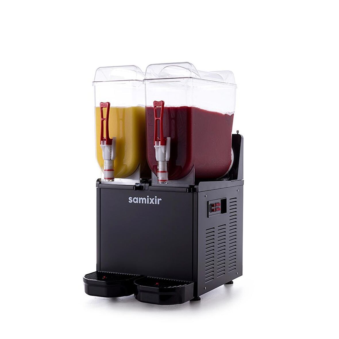 Samixir Twin Çiftli 12+12 Lt Slush Buzlaş Karlamaç Makinesi