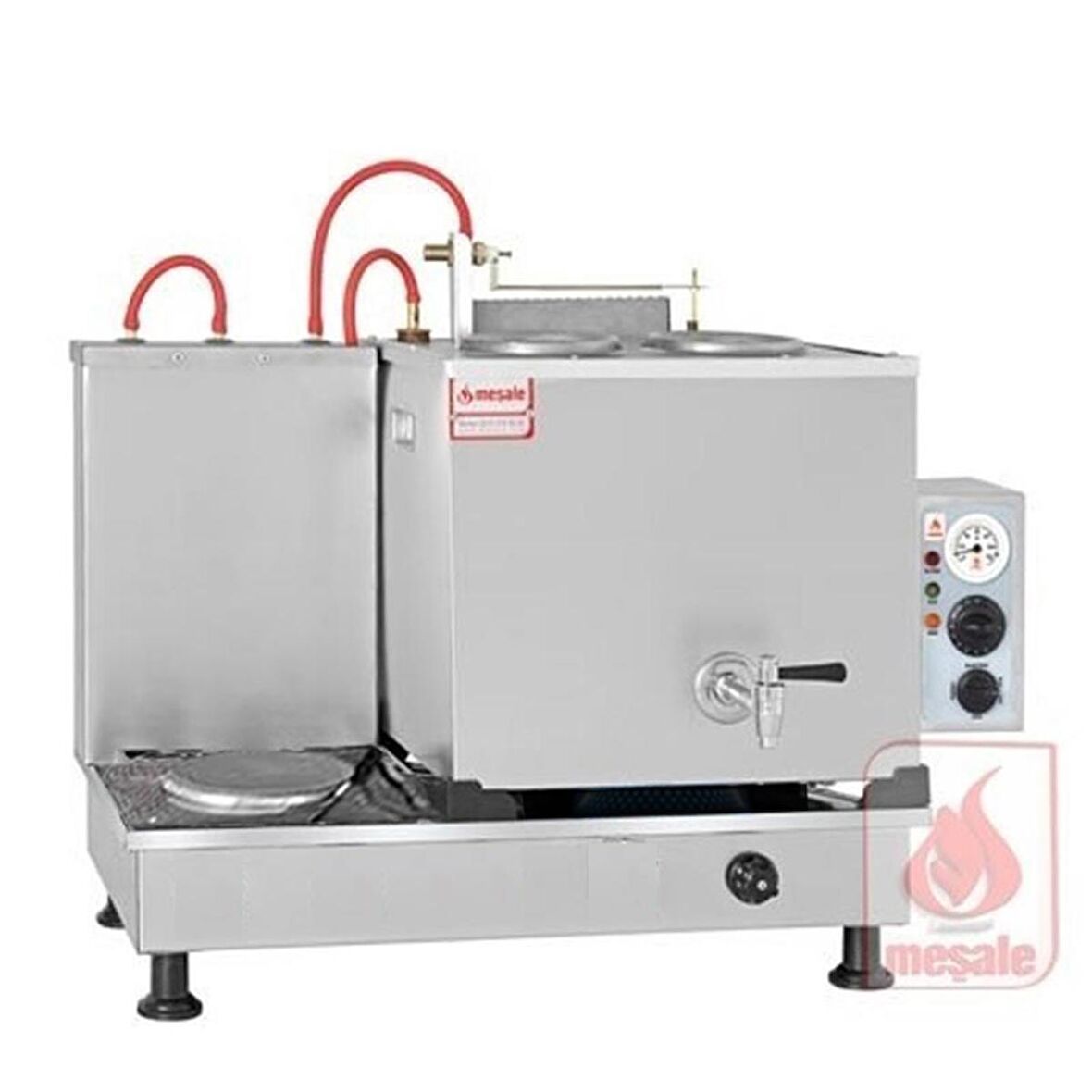 Meşale Inox Turbo Max Full Elektrikli 2 Demlikli Çay Kazanı