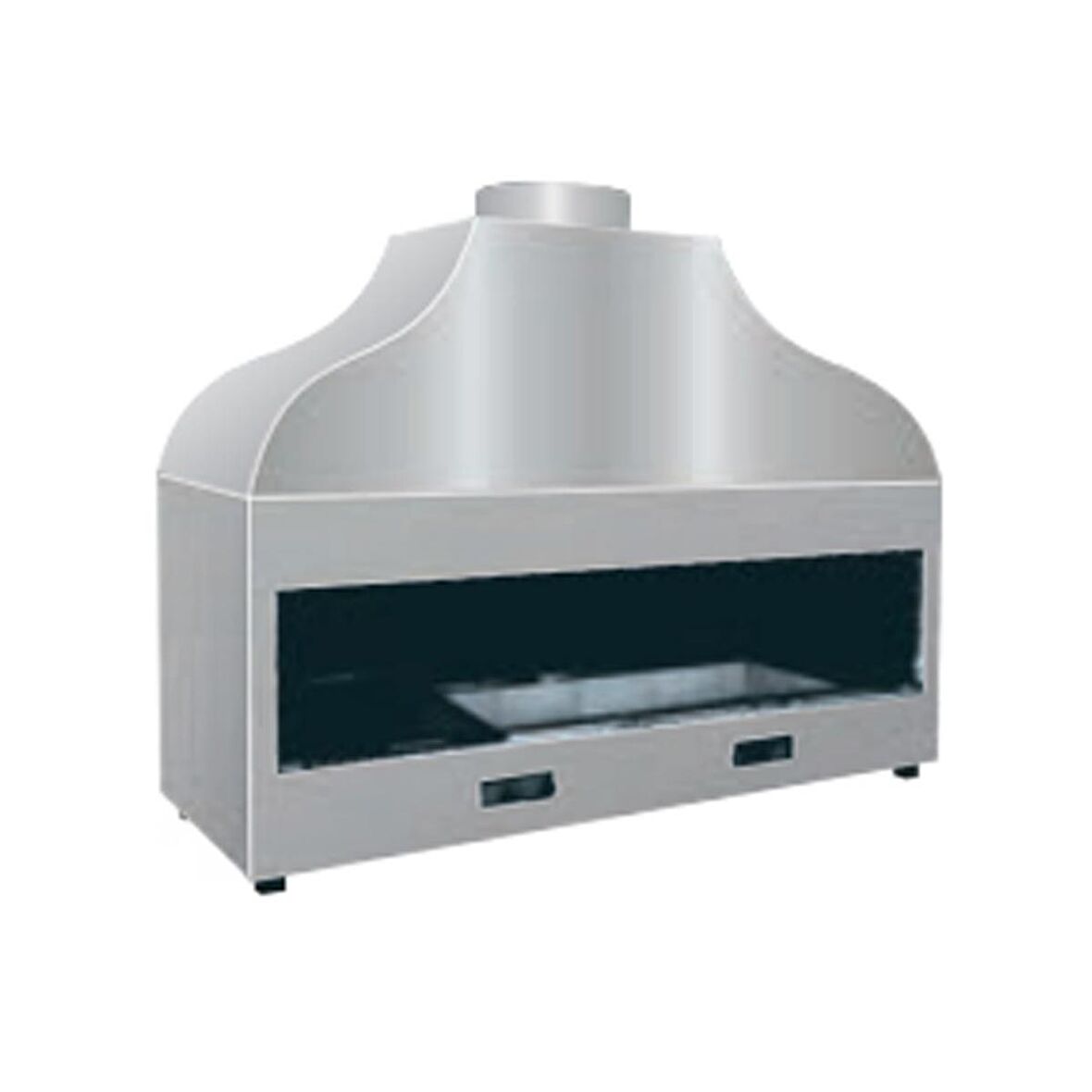Meşale Inox 150 Cm Ocakbaşı Kapalı Izgara