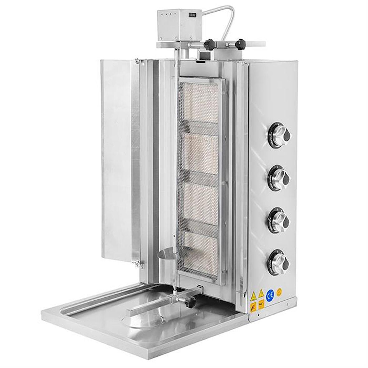 Karacasan Lpg Tüplü 4 Radyanlı Üstten Motorlu Döner Ocağı Makinesi