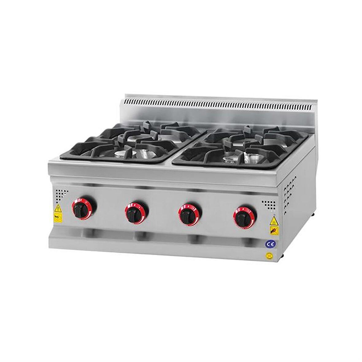 Karacasan Endüstriyel 700 Seri Set Üstü Doğalgazlı Dört Gözlü Ocak