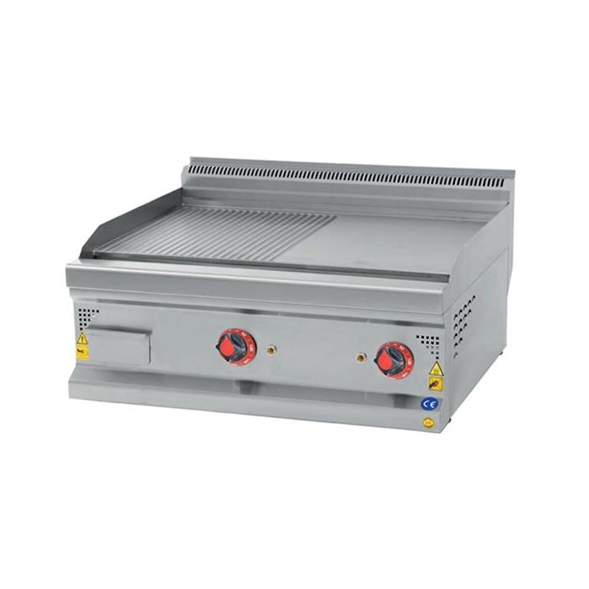 Karacasan Endüstriyel 60 cm 600 Seri Set Üstü Doğalgazlı Yarı Kanallı Izgara