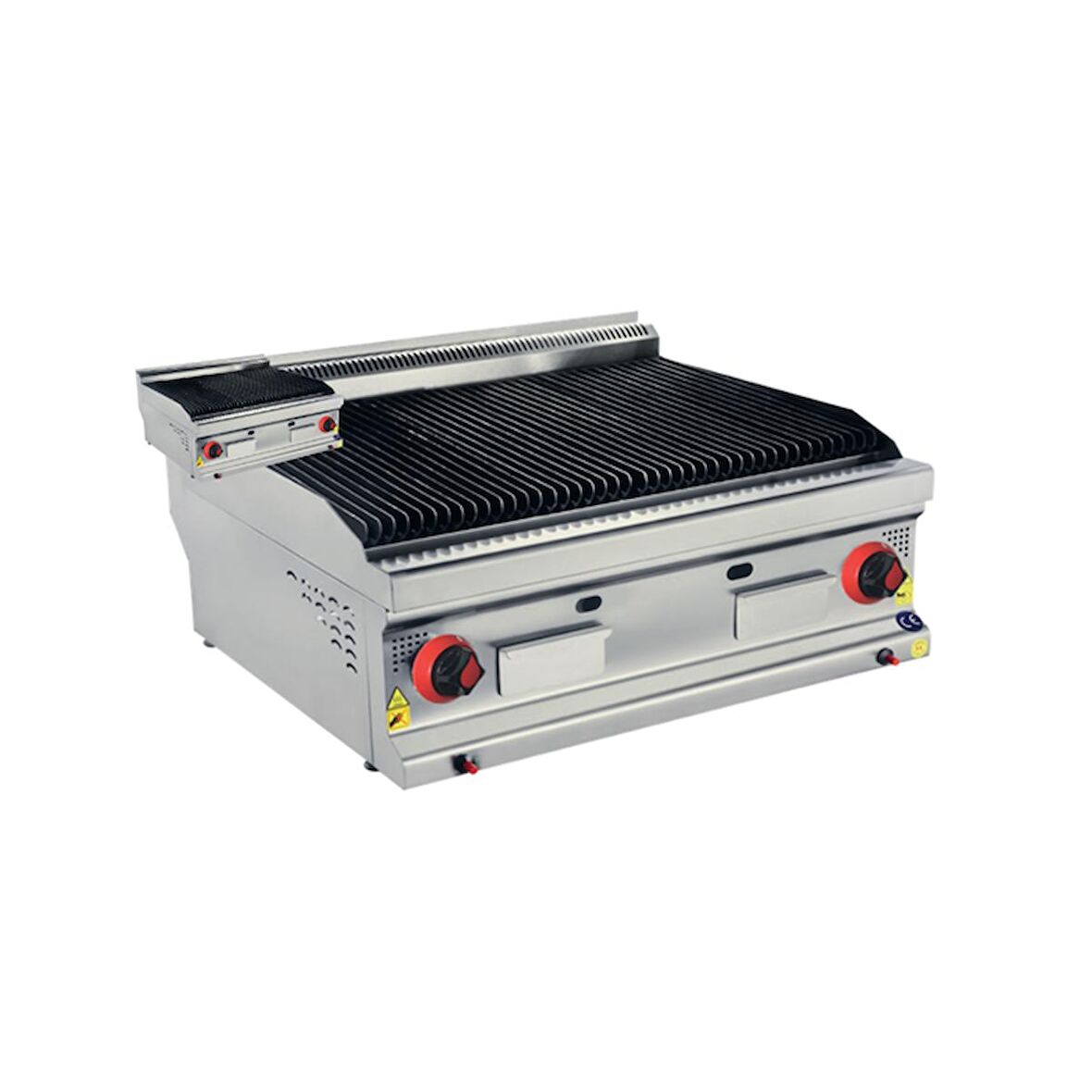 Karacasan Endüstriyel 60 cm 600 Seri Set Üstü Doğalgazlı Lavataş Döküm Izgara