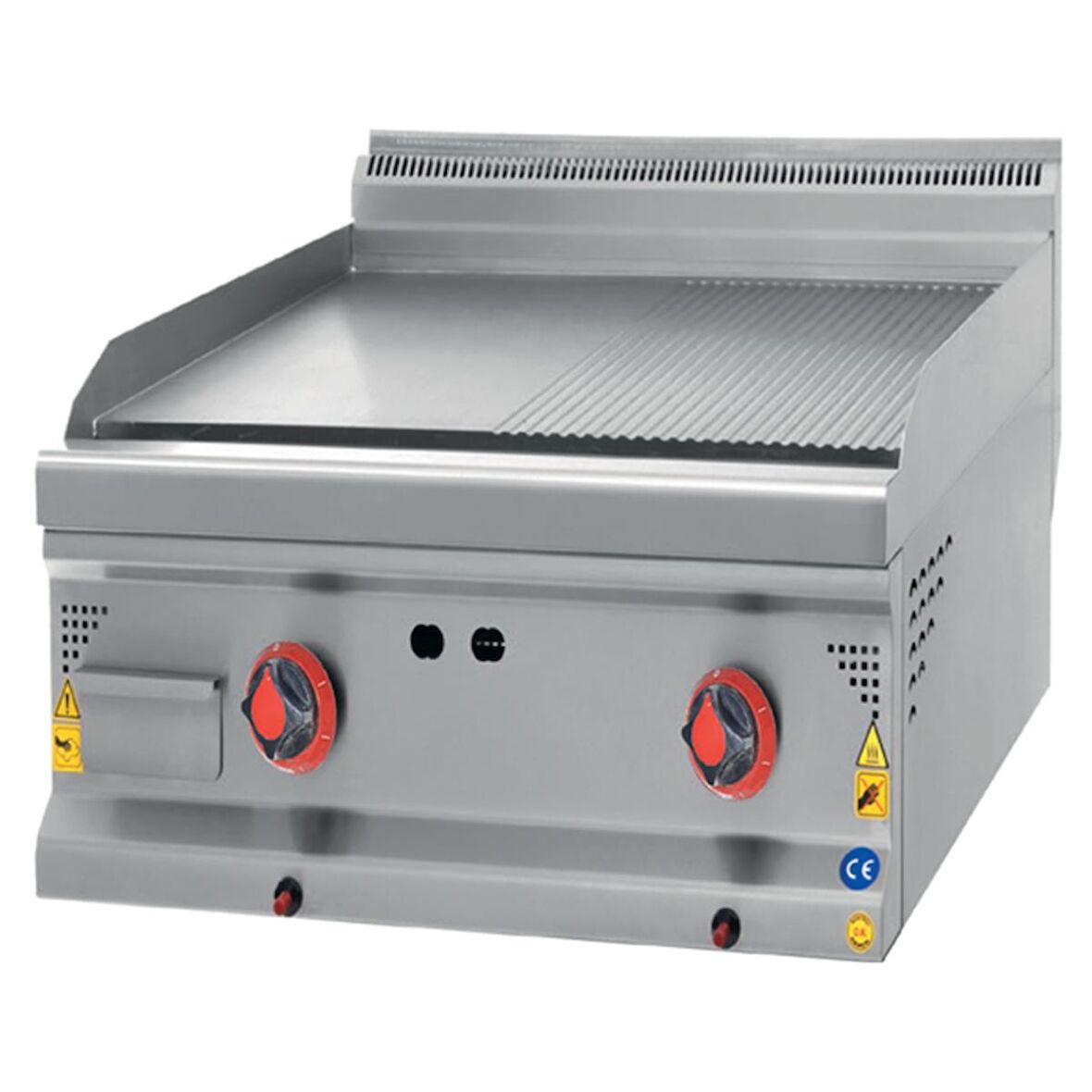 Karacasan Endüstriyel 900 Seri Set Üstü 80 cm LPG Tüplü Yarı Kanallı Izgara