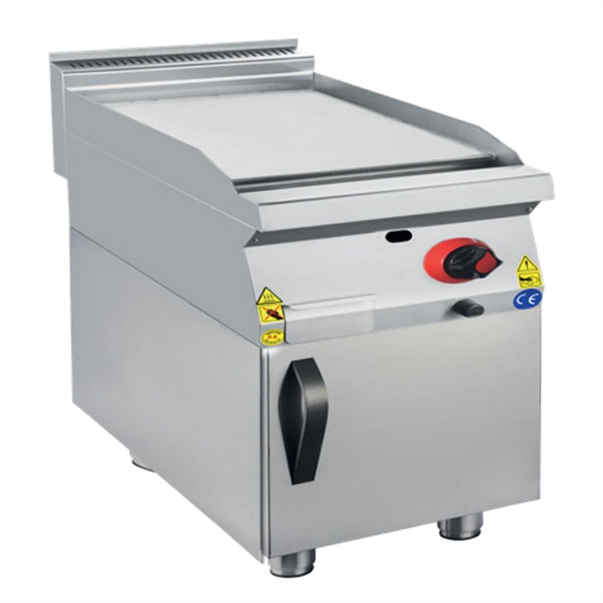 Karacasan Endüstriyel 900 Seri 40 cm Dolaplı Doğalgazlı Düz Pleyt Izgara