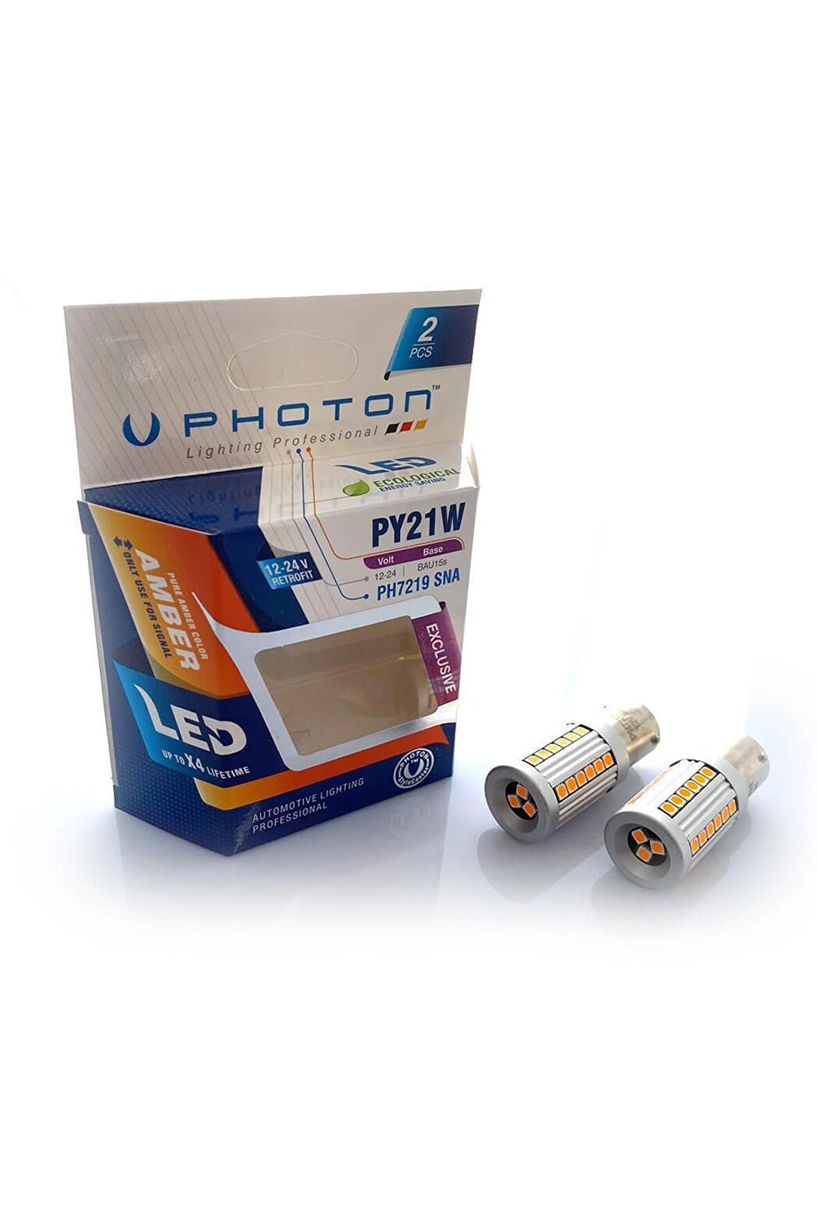 Photon PH7219SNA Led Sinyal Ampulu Şaşı 12v 93 Sarı 21w