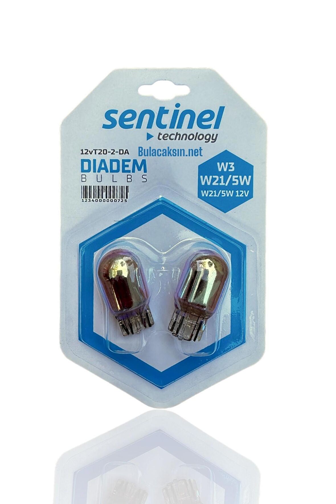 Sentinel 12V T20 W21/5W Tek Duy Ampul 21W Diadem Turuncu 2 Adet