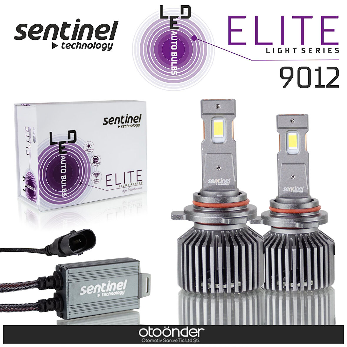 Sentinel Elite 9012-HIR2 Led Xenon Ampülü 65w 12v 12000 Lumen 6500 Kelvin Beyaz Işık