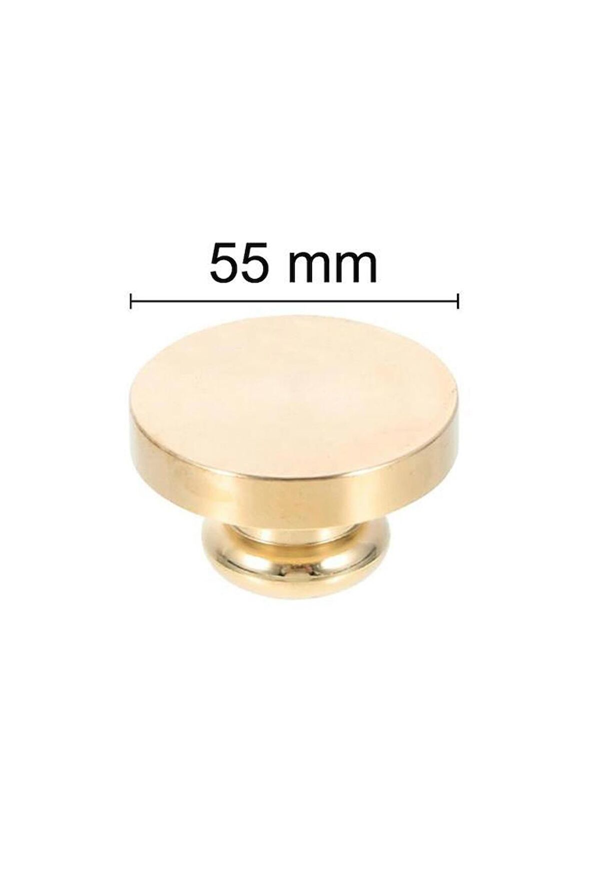 Mühürcüm Mühür Mumu Damga 55  mm Yuvarlak Boş Pirinç Kafa + Ahşap Sap R5799O55