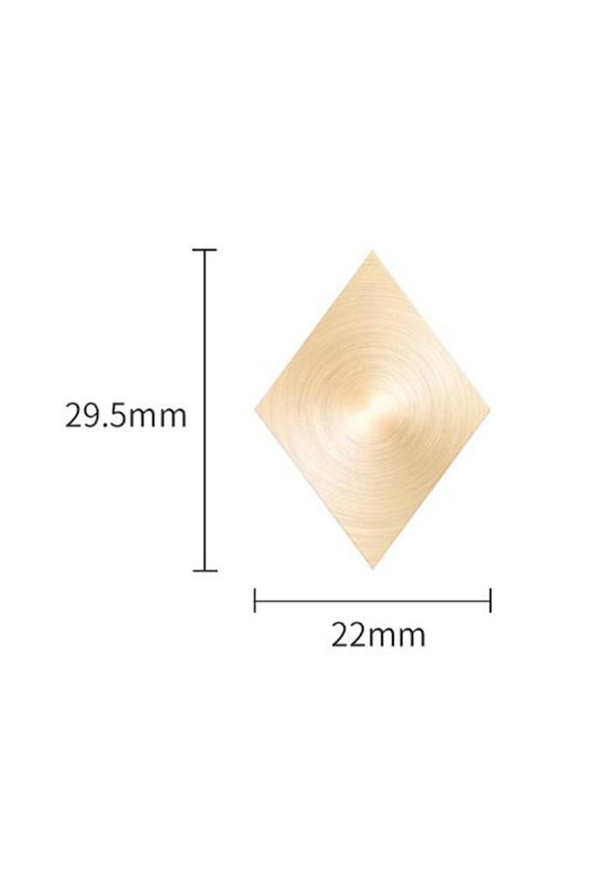 Mühürcüm Mühür Mumu Baklava 29.5x22 mm Baklava Boş Pirinç Kafa + Ahşap Sap R5799B1