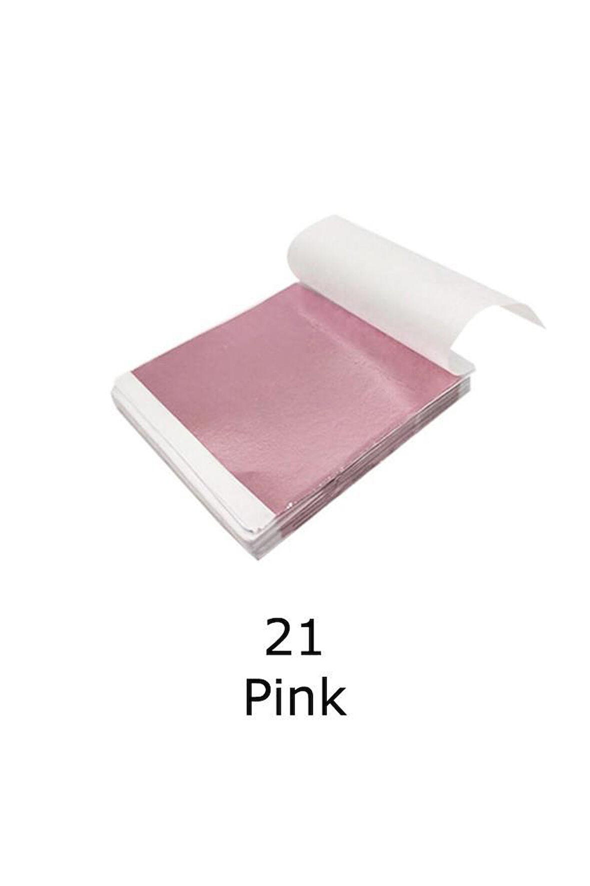 Varak Kaplama Yaprak Metalik Folyo 9x9cm 10lu 21 Pink R5799F-21