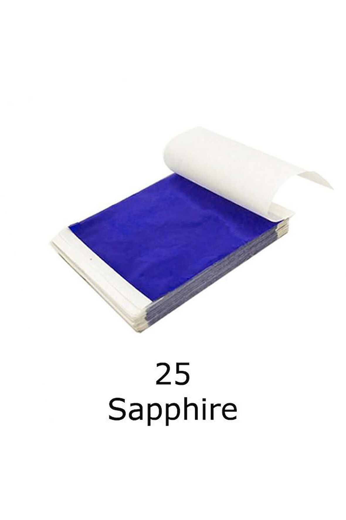 Varak Kaplama Yaprak Metalik Folyo 9x9cm 10lu 25 Sapphire Blue R5799F-25