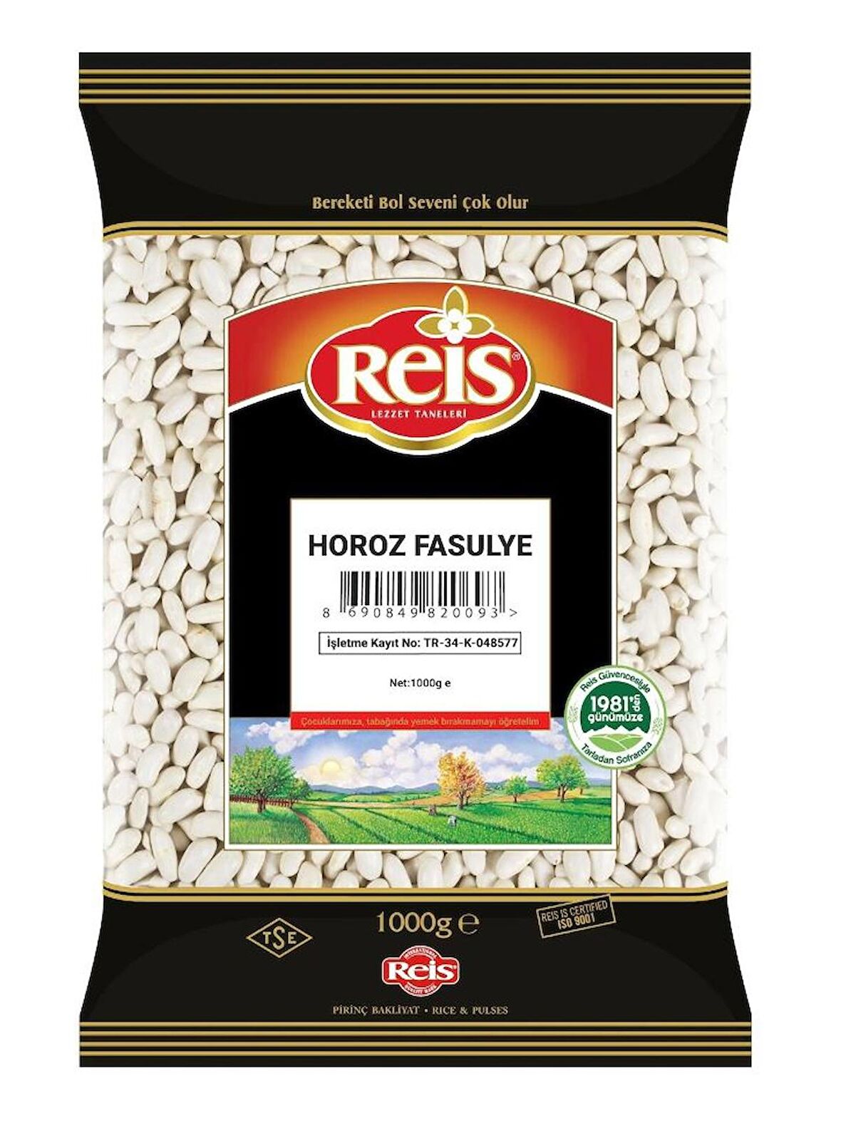 Reis 1 Kg Horoz Fasulye