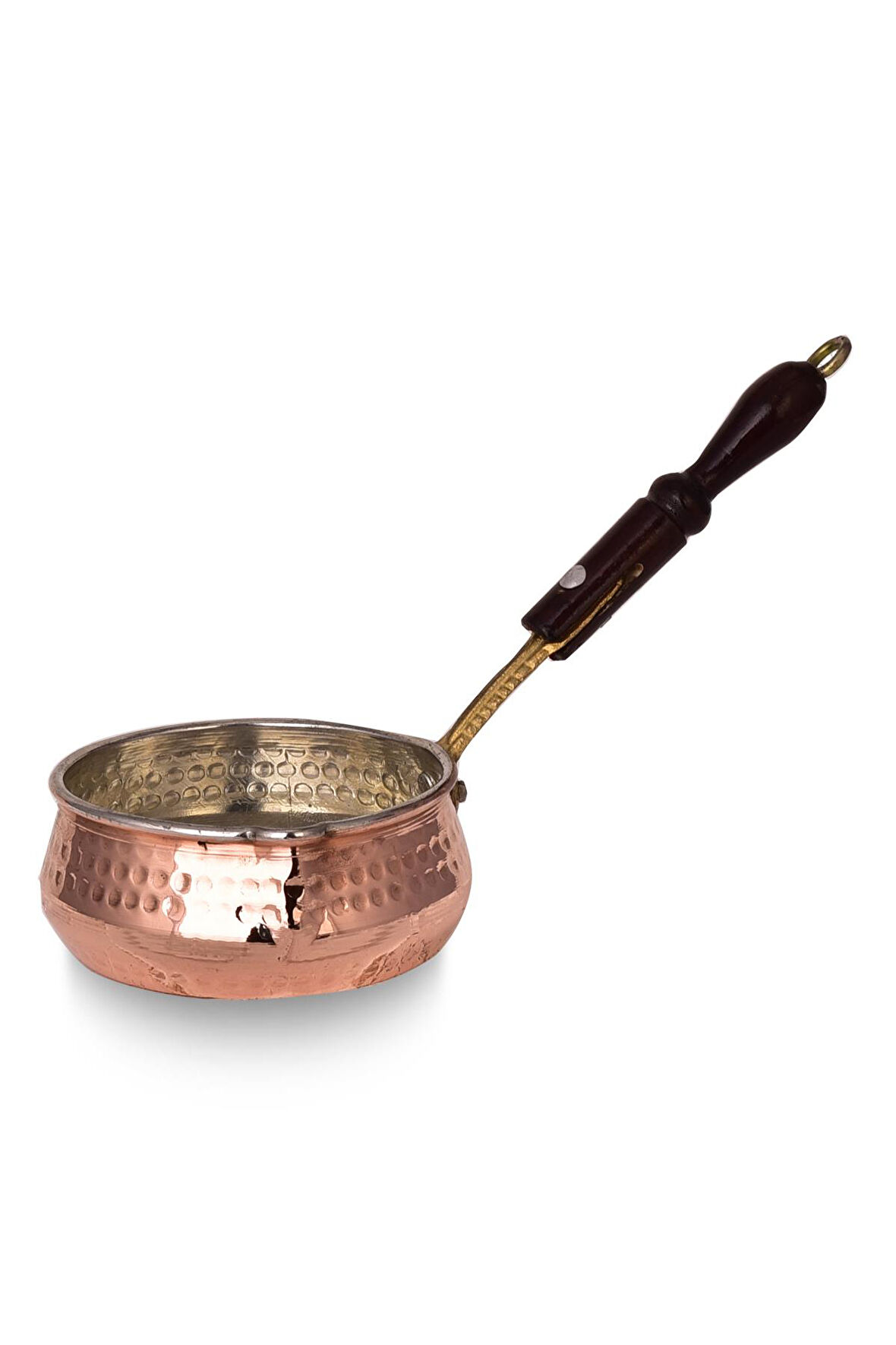Cobper Premium Collection Mangali Bakır Sosluk 11cm Ahşap Kulp