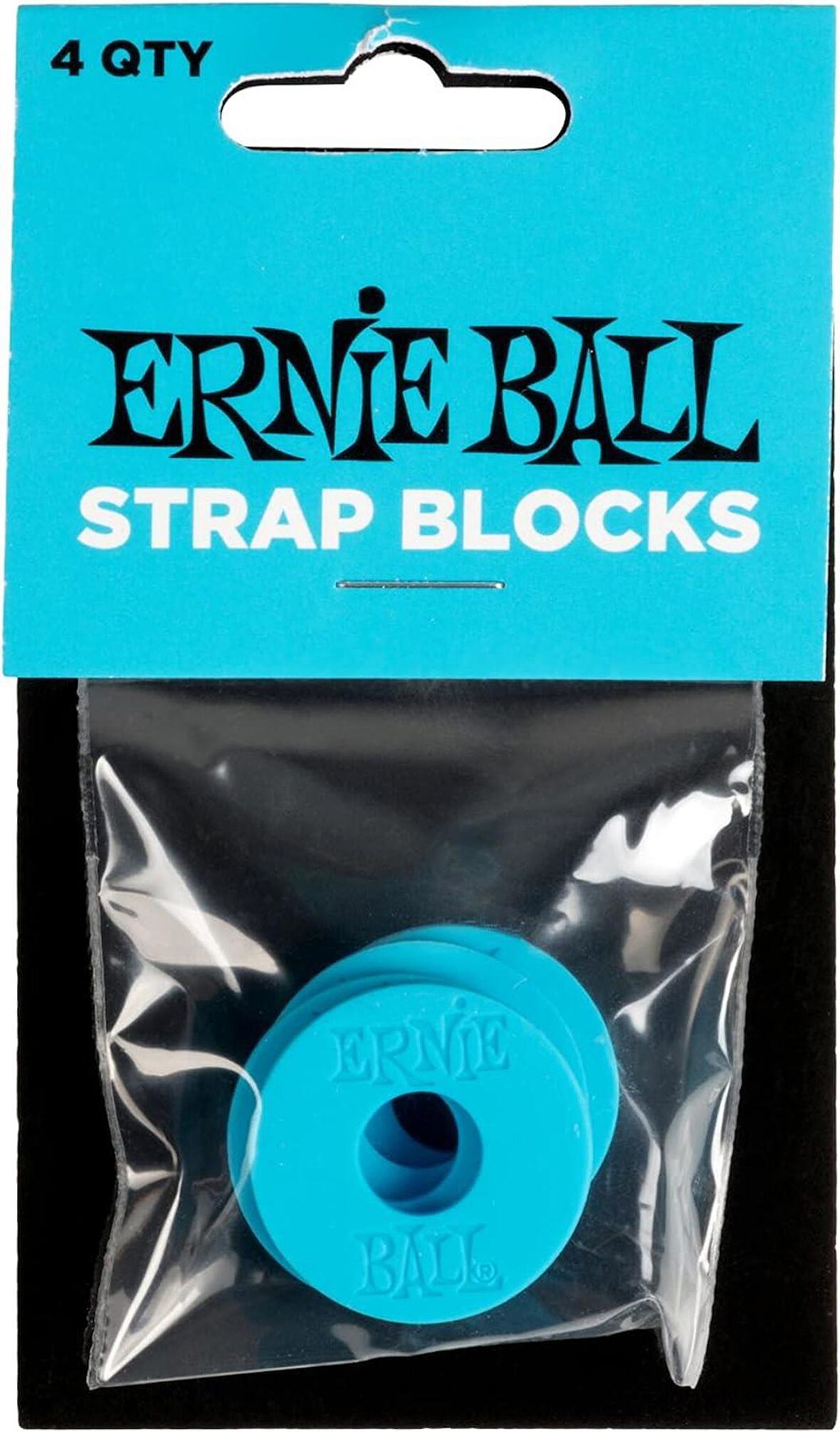 Ernie Ball P05619 Strap Block 4PK-Mavi