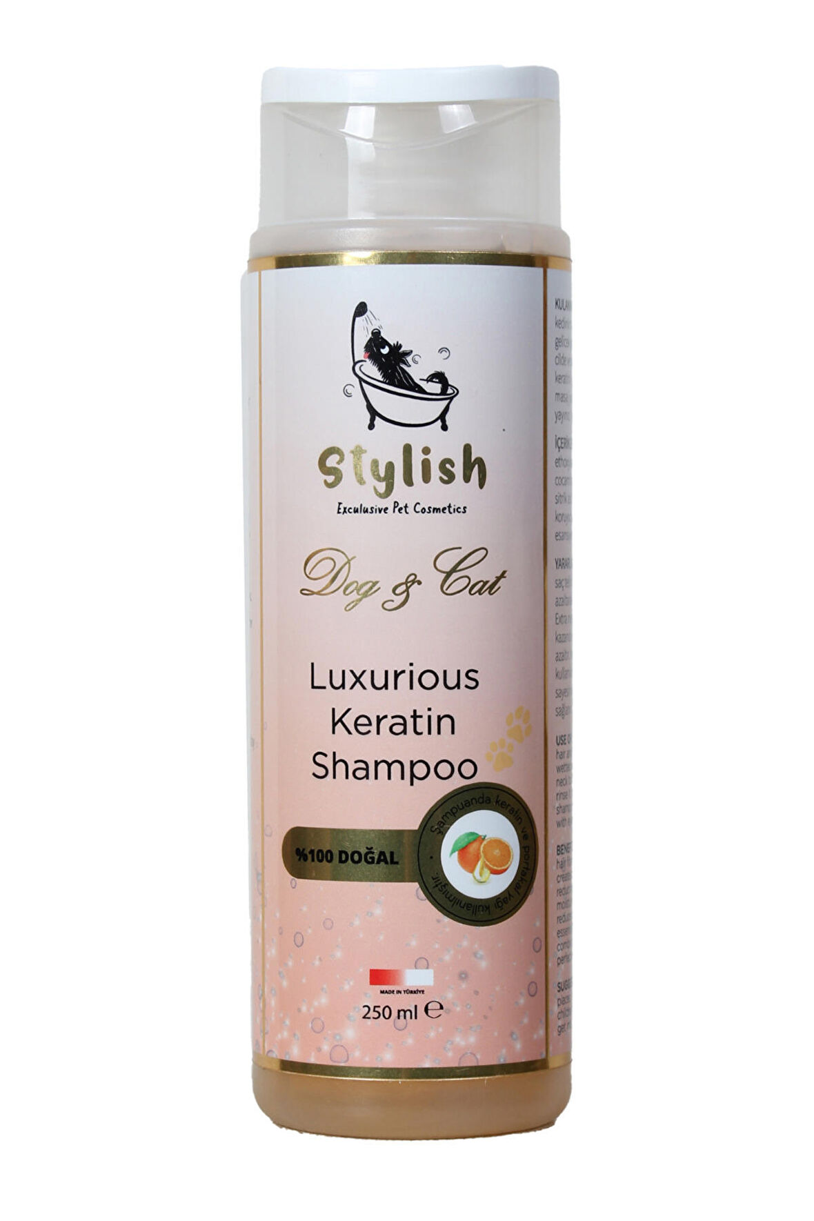 Stylish Pet Cosmetics Köpek Ve Kediler Için Tüy Dökülme Engelleyici Keratin Şampuan 250 ml