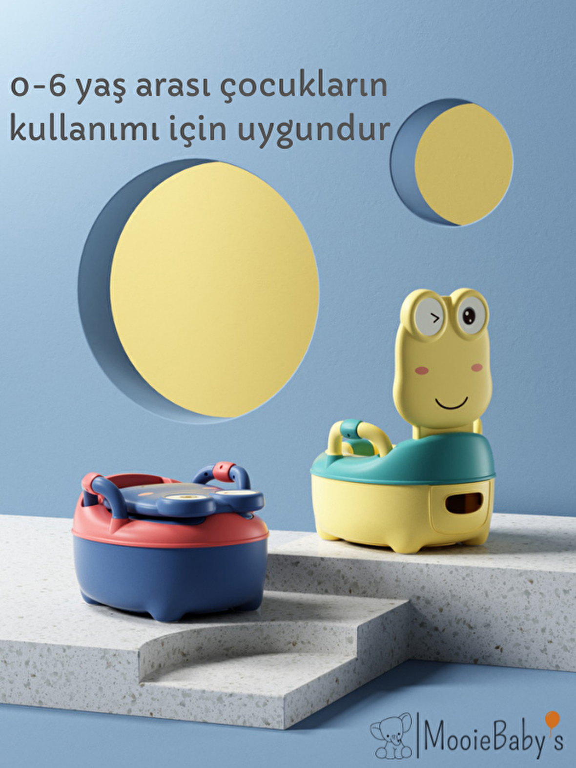 Frog Potty Çocuk Tuvaleti Taşınabilir Eğitim Lazımlığı Carry Potty