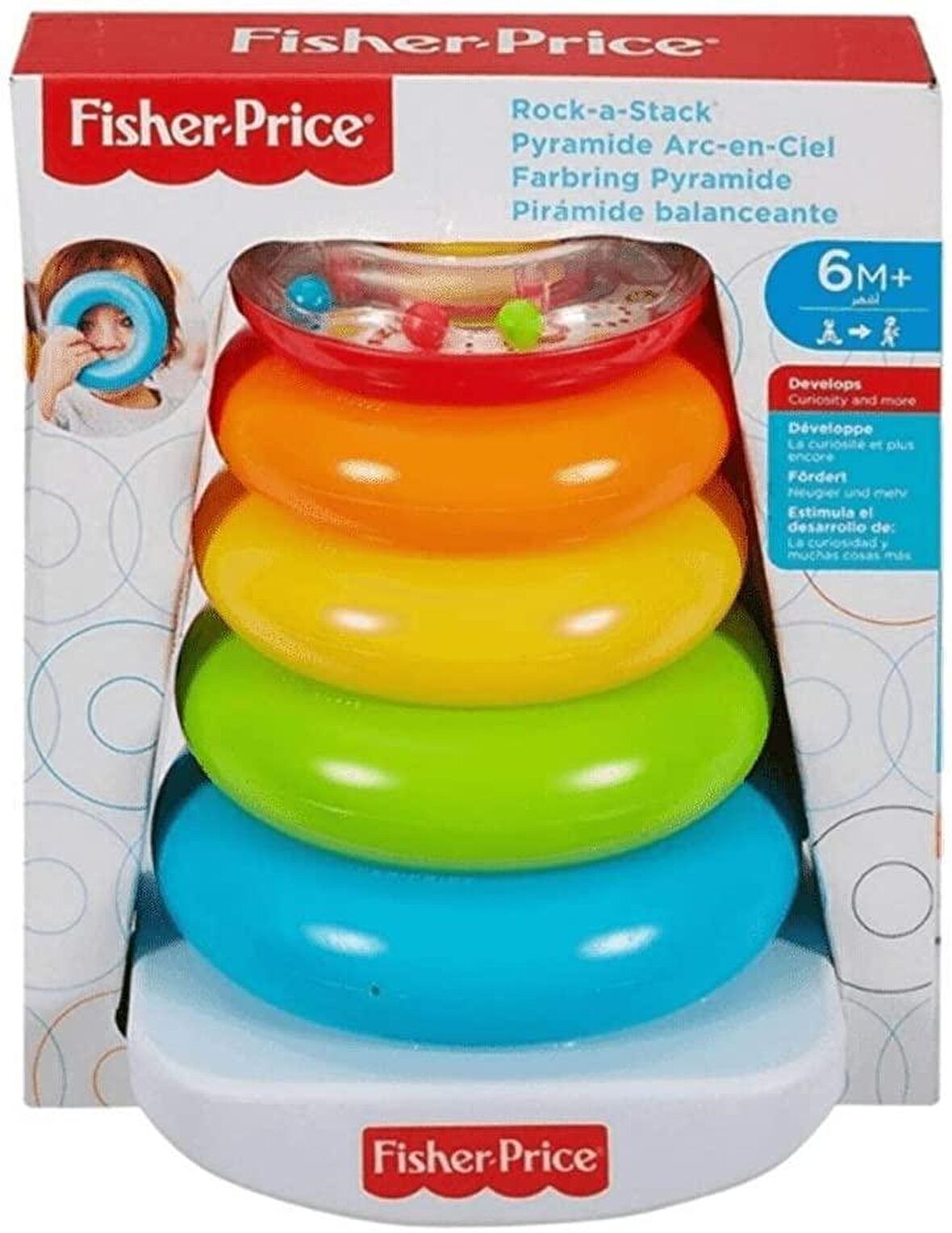 Fisher Price Renkli Halkalar, Üst Üste Dizilebilir, 5 Adet