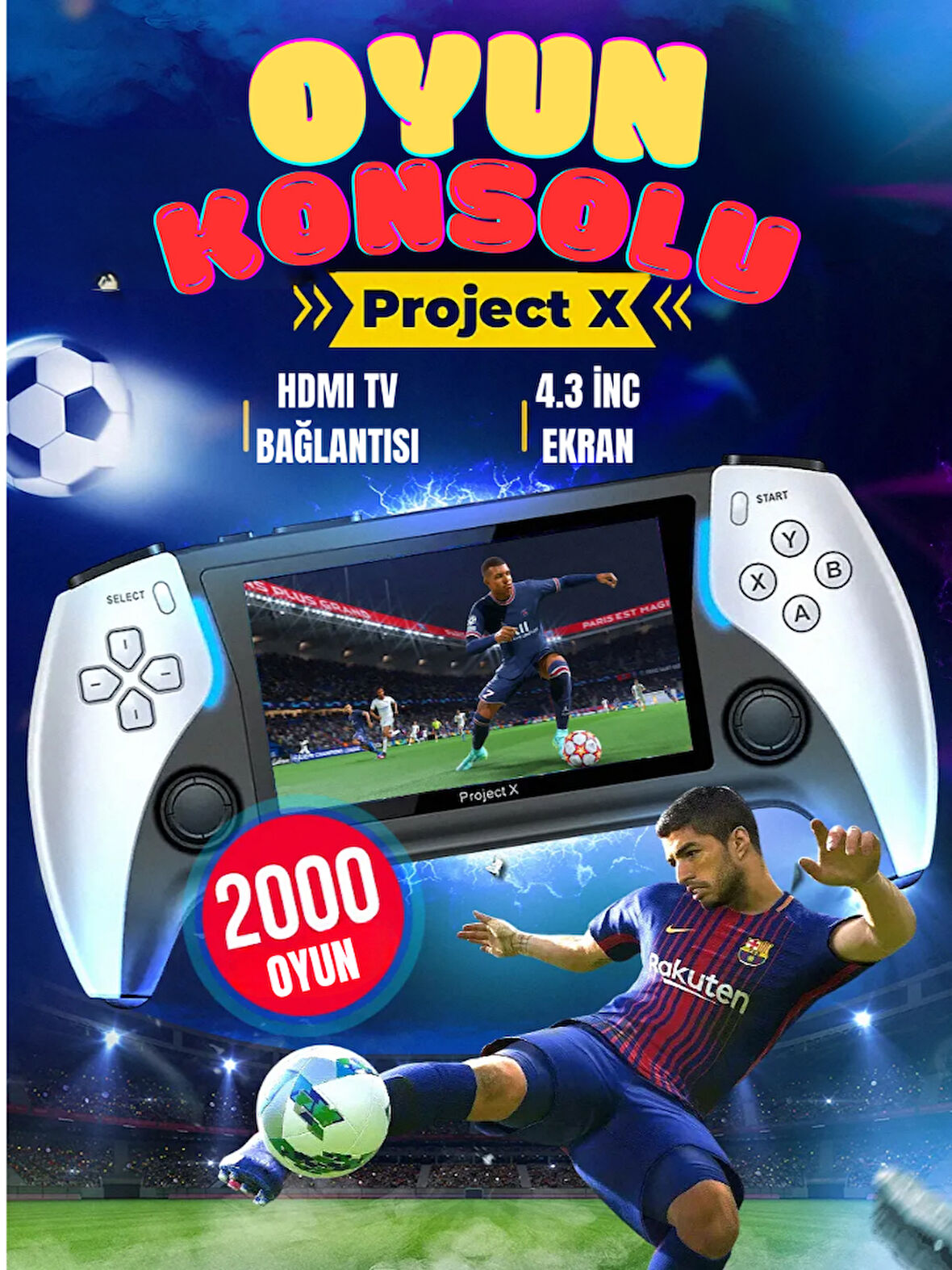 Ekranlı Atari Oyun Konsolu – 2000 Retro Oyun, TV Bağlantılı, Film İzleme ve Kitap Okuma Özellikli