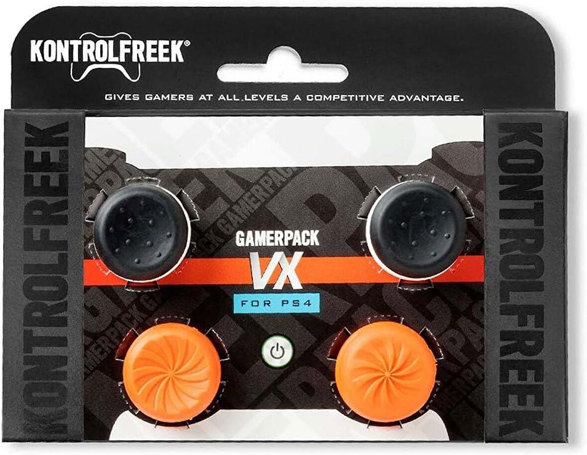 Cosmostech Kontrolfreek Gamerpack VORTEX VX PS5/PS4 Uyumlu 2'li Analog Başlık Thumbsticks - Performans Yükseltici ve Koruyucu