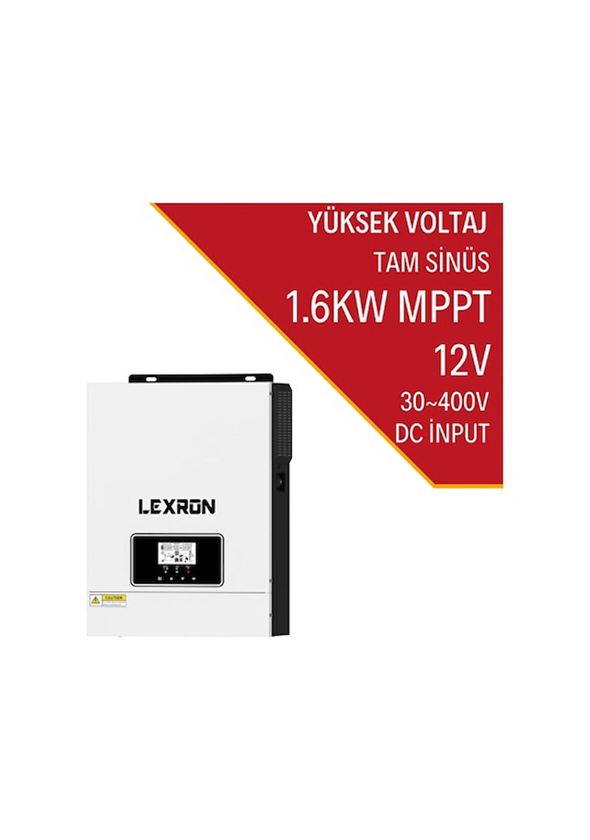 Lexron 1.6kW MPPT 12V Akıllı İnverter Yüksek Voltaj