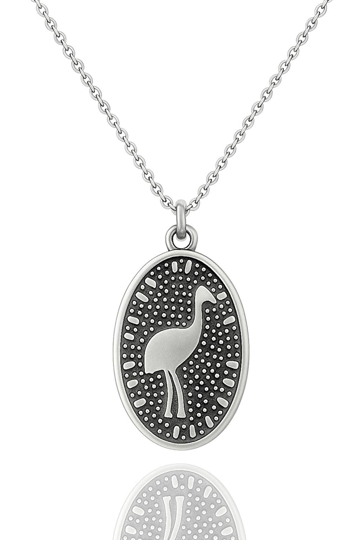 Göbeklitepe Koleksiyonu Turna Kuşu 925 Ayar Gümüş Kolye