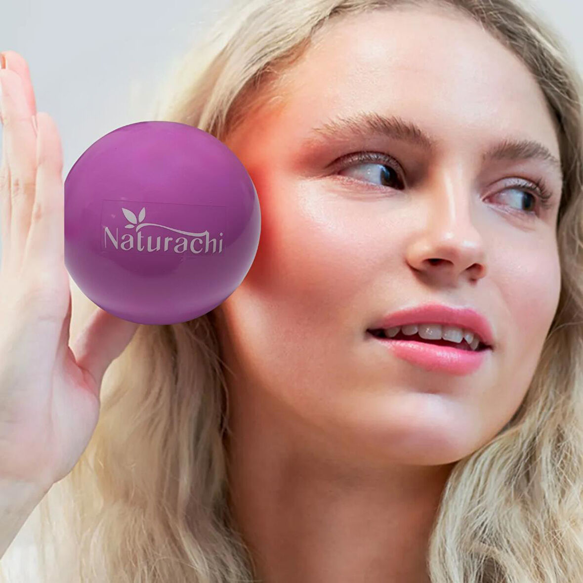 Face Yoga Ball Özel Üretimli 250 Gr Yüz Egzersiz & Masaj Topu Mor Renk