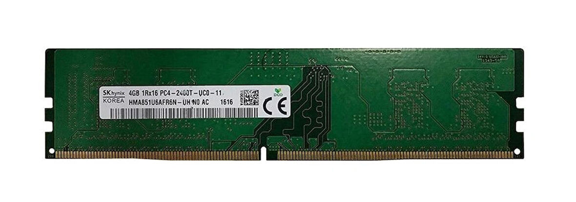 SKHYNIX 4gb 1RX16 Pc4 2400T HMA851U6AFR6N-UH Ddr4 2400MHZ Masaüstü Ram Bellek Kutusuz Ürün