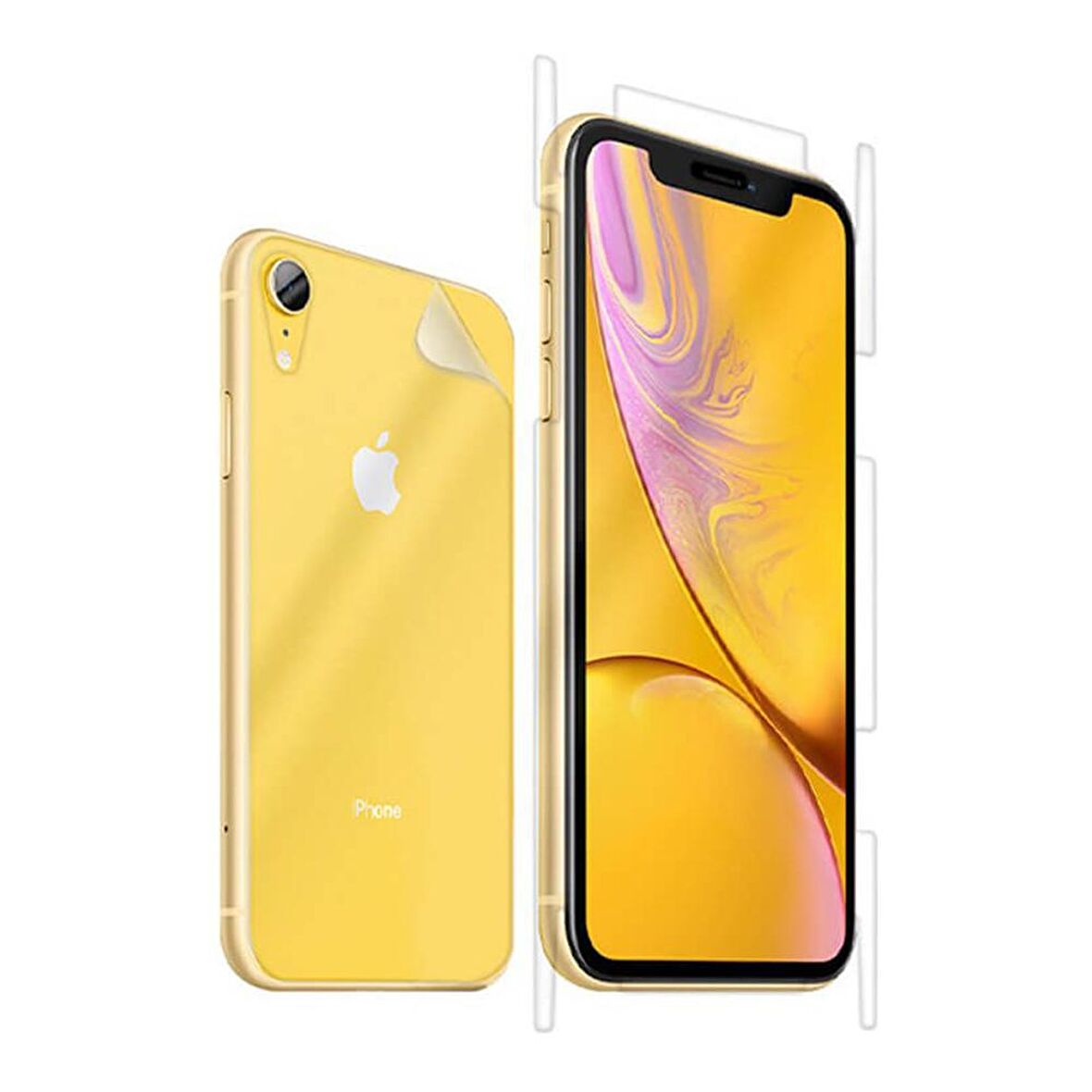 İphone XS Max Ön-Arka Darbe Emici HD Ekran Koruyucu Kaplama