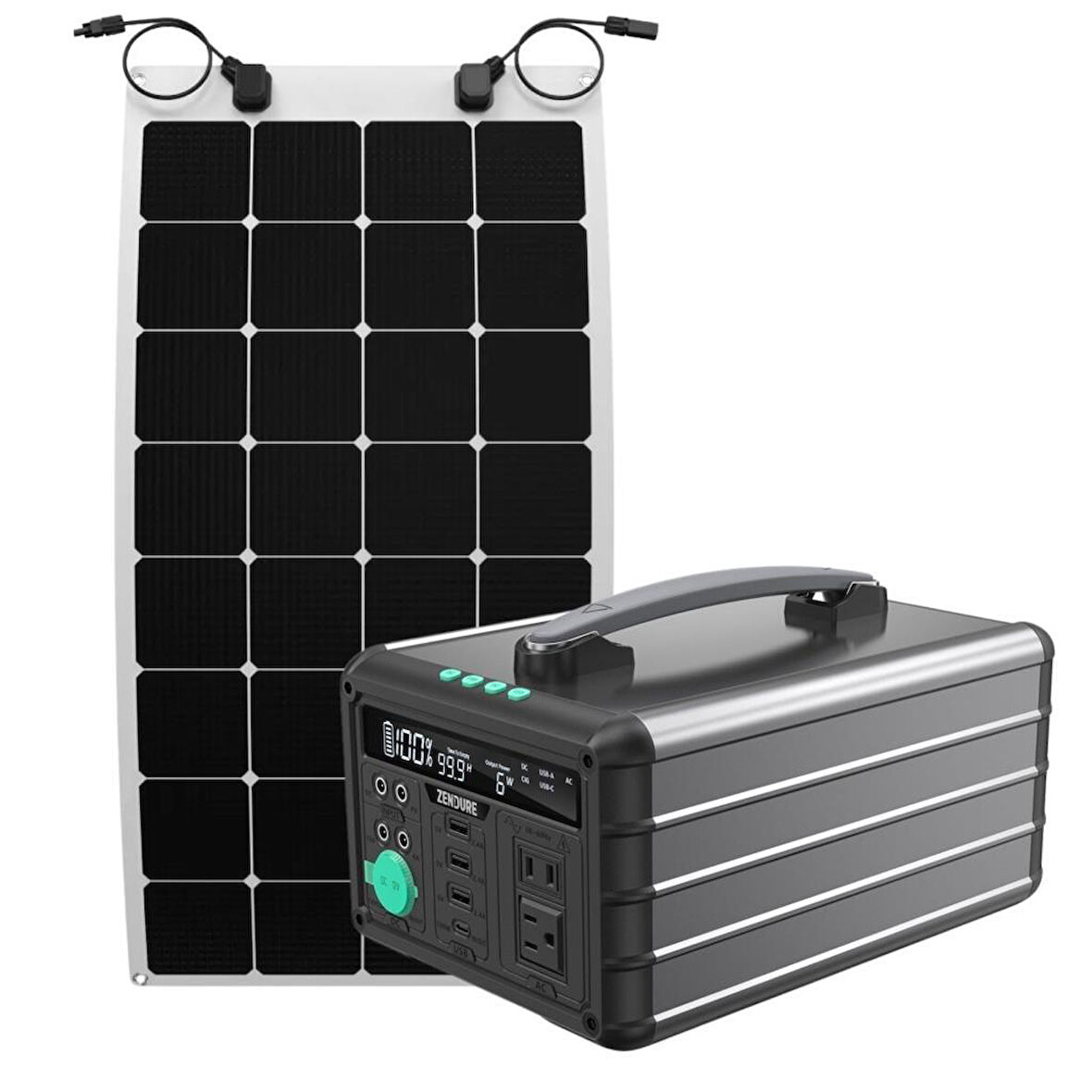 Zendure 600W Taşınabilir Güç Kaynağı Ve 110W Esnek Panel