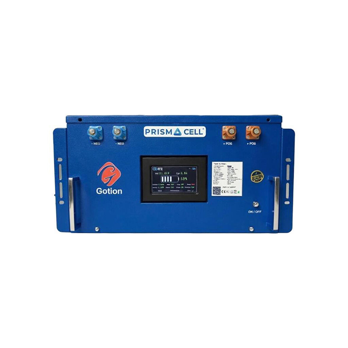 51.2V 235Ah LiFePO4 Akü Rack Tipi Lityum Batarya 12kWh