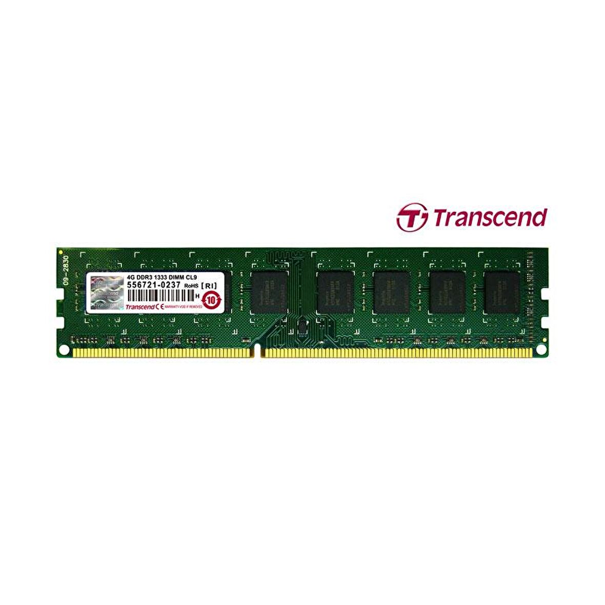 Transcend 4GB DDR3 1333MHz CL9 Masaüstü Belleği